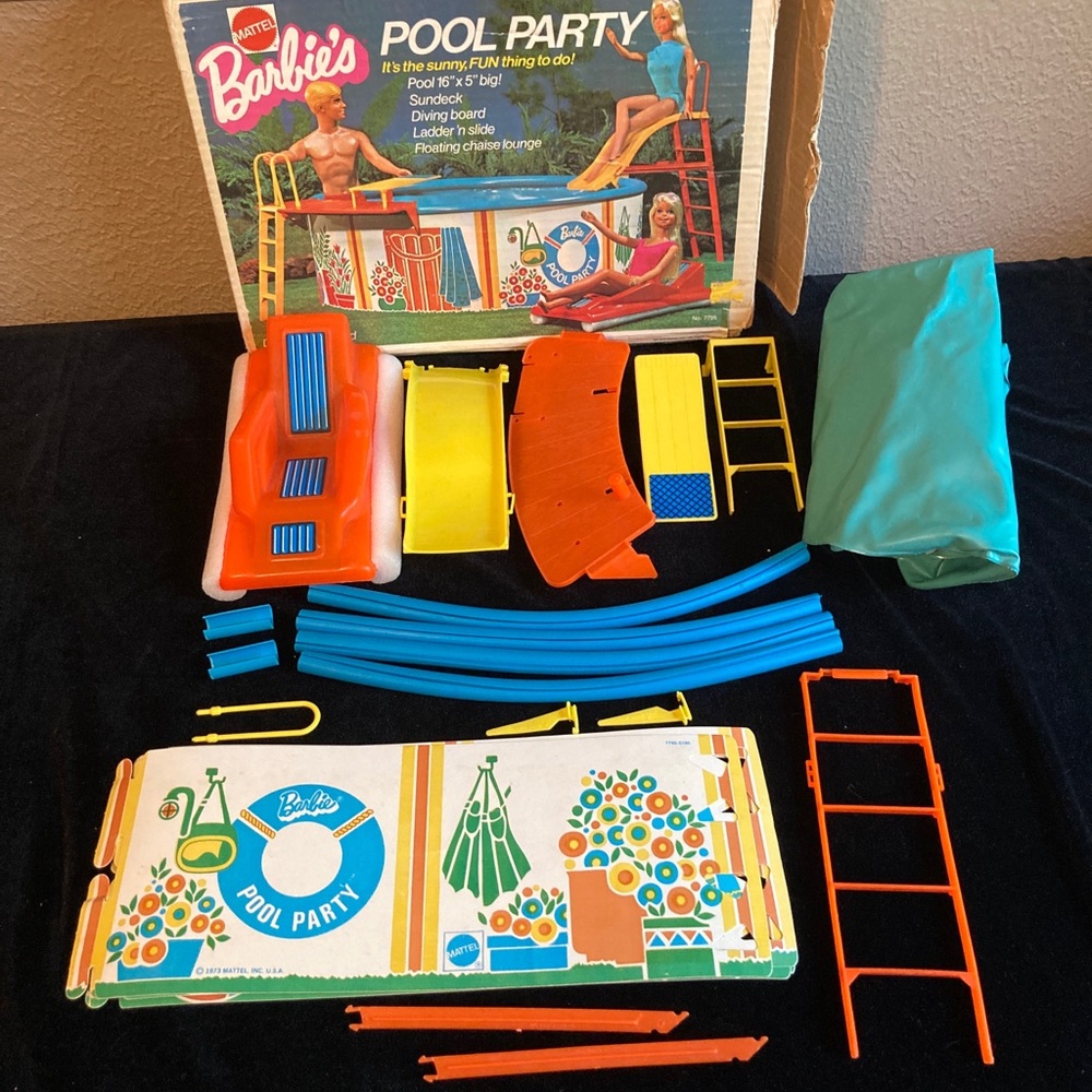 Barbie Pool Party Play set. Vintage 1973